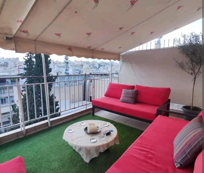7Th Floor Spacious Veranda In The Heart Of Афины Экстерьер фото